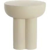 Light & Living Bijzettafel Ø46x50 cm MIKOLA mat crème (Beige, 46x46x50cm)