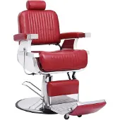 vidaXL Kappersstoel 68x69x116 cm kunstleer rood