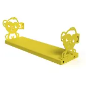 Gorillz Monkey - Kinderkamer - Accessoires - Boekenplank - Geel