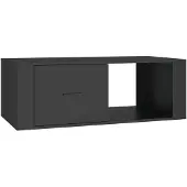 vidaXL Salontafel 100x50,5x35 cm bewerkt hout zwart