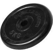 Gorilla Sports Halterschijf 5 kg Rubber