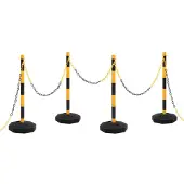 vidaXL Kettingpalenset met kunststof ketting 10 m
