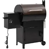 vidaXL Pelletbarbecue met schoorsteen 104 cm ijzer zwart