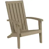 vidaXL Adirondack-tuinstoel, lichtbruin, polypropyleen