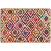 vidaXL Vloerkleed wasbaar 160x230 cm meerkleurig