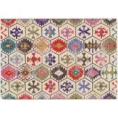vidaXL Vloerkleed wasbaar 160x230 cm meerkleurig