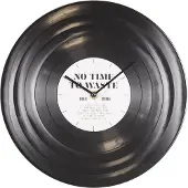 Housevitamin LP Wandklok 'No time to waste'- Wit/Zwart- 29x4x29cm