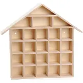 Playwood houten letterbak huis - creatieve decoratie voor kinderen.