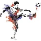RoomMates muurstickers - voetbalspelers Champion