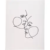Exacompta gastenboek Art Ivory 22x27 cm, 100 pagina's Clairefontaine, zilverkleurig gesneden, kunstlederen reliëf, transparante doos