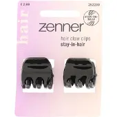 Zenner 4x Haarklemmen Stay In Hair Zwart 2 Stuks