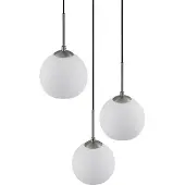 LINDBY Hanglamp Jurian, dimbaar, wit / opaal, Woon-/ Eetkamer, Glas, Modern, hanglamp