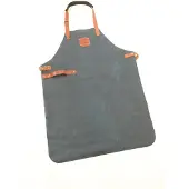 Cuisinova - Keukenschort - Leer - Zwart