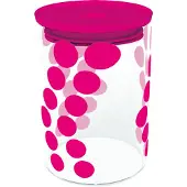 Zak!Designs - Dot Dot Voorraadpot 900 ml - Glas - Roze