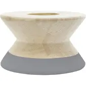 Tak Design theelichthouder Maysa Diabolo 12 x 7,3 cm hout grijs