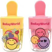 Take Care Smiley Lip Gloss Set - Aardbei & Ananas Smaken (2 Stuks)