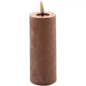 Mansion Atmosphere led kaars rustic copper 12,5x5cm