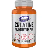 Now Creatine 750 mg | 120 Capsules | Creatine monohydraat in vegetarische capsules (120 Capsules)