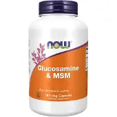 Now Glucosamine & MSM capsules (180 Capsules) - glucosamine - glucosamine