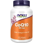 Now CoQ10 60mg w/Omega-3 Fish Oil - 120 softgels