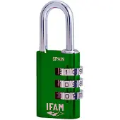 Ifam Combinatieslot IFAM Combi30 Groen Aluminium Chroomstaal (3 cm)