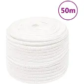 vidaXL Boottouw 14 mm 50 m polypropyleen volwit