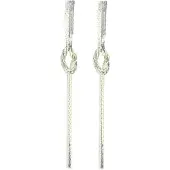 Behave - Oorhangers dames knoop design - Zilverkleur - Avondstijl