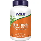 Now Milk Thistle Extract 150 mg | 120 Capsules | Mariadistelextract gestandaardiseerd op 80% silymarine en Curcuma longa-extract (120 Capsules)