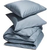 Yumeko Dekbedovertrek set Katoen Satijn 240x220 Blauw - Eco, Bio & Fairtrade