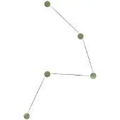 Kdln Azou Wandlamp Green Onyx | 5 Lights
