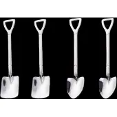 Home Dessertlepels roestvrijstaal ( 4 stuks ) 15.5 x 3.3 cm (Geschikt voor ijs, gebak, yoghurt en meer )