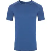 Nomad Pure Merino Thermoshirt Heren | Blauw | M | Korte Mouw | Thermo Shirt 100% Merinowol