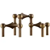 STOFF Nagel kandelaar 3-pack Bronzed brass