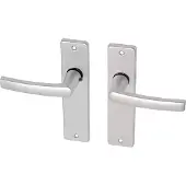 Wovar Deurkruk met schild aluminium blokmodel Blind | Per Set