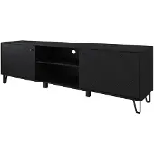 Meubella TV-Meubel Barlo Mat Zwart 180 cm