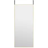 vidaXL Deurspiegel 40x100 cm glas en aluminium goudkleurig