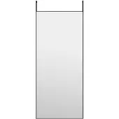 vidaXL Deurspiegel 40x100 cm glas en aluminium zwart