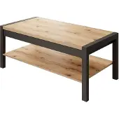 Meubella | Salontafel eiken zwart industrieel