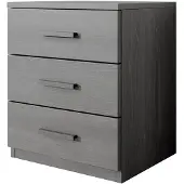 Meubella Nachtkastje antraciet eiken 46x41x56 Bedkast