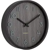 Karlsson wandklok pure small walnoot- Ø22cm