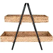 House Nordic Decoratieve Etagère Alfaro | waterhyacinth naturel 23x42x43 cm etagères | NADUVI