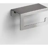 Clou Fold toiletrolhouder met cover RVS geborsteld