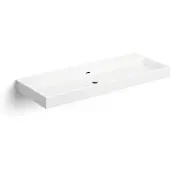Clou Wash Me keramische wastafel 110cm wit glans