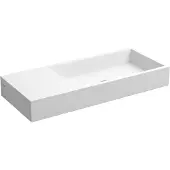 Clou Mini Wash Me fontein solid surface links 45cm wit mat