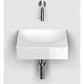 Clou Vale keramische fontein 28cm zonder kraangat wit glans
