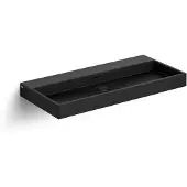 Clou Wash Me keramische wastafel 90cm zwart mat