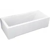 Besco Modern badpaneel 130x52cm wit glans