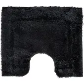 Wicotex Toiletmat uni zwart 50x60cm zwart Acryl Badkamermat