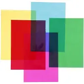 Adlibris Cellofaanvellen - A4 - 5x20 vel - Multikleurig
