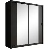 Meubella Kledingkast mat zwart 200x62x215 - Garderobekast